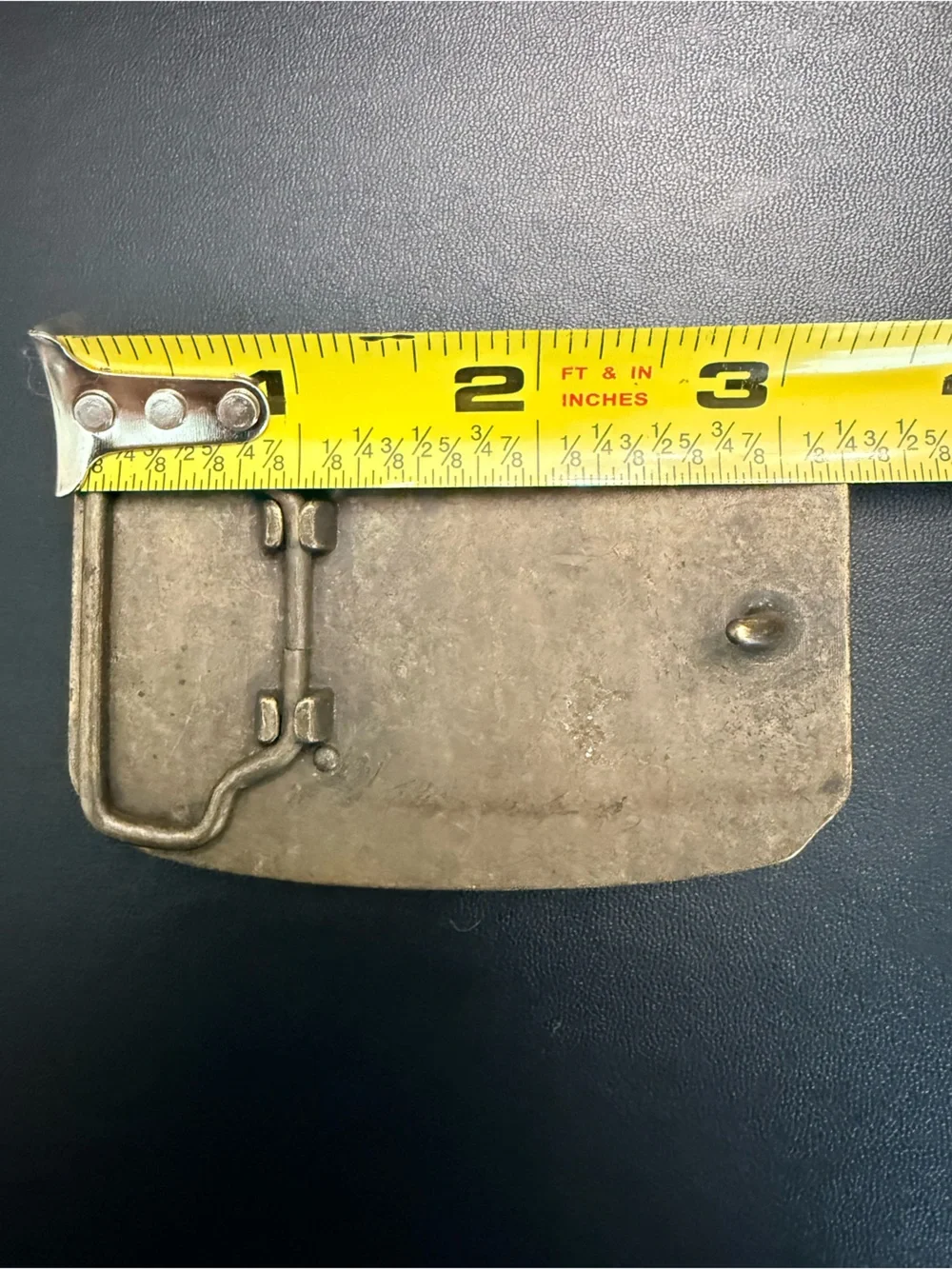 Vintage AM. EAGLE CO. Solid Brass Wilderness Belt Buckle